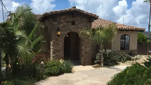 Spanish Style Remodel driveway