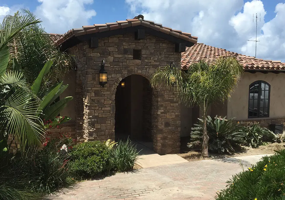 Spanish Style Remodel driveway